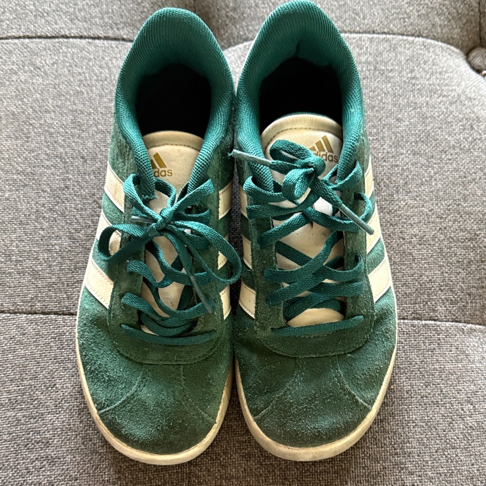 Adidas Teal and Cream Sneakers